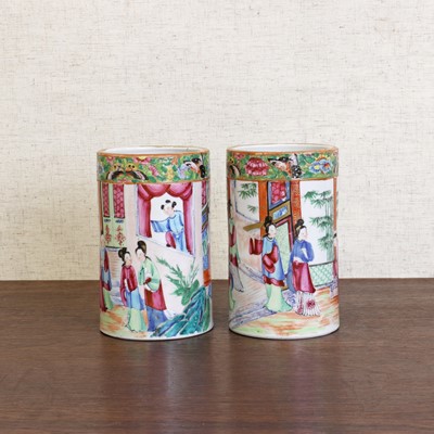 Lot 193 - A collection of Chinese Canton famille rose