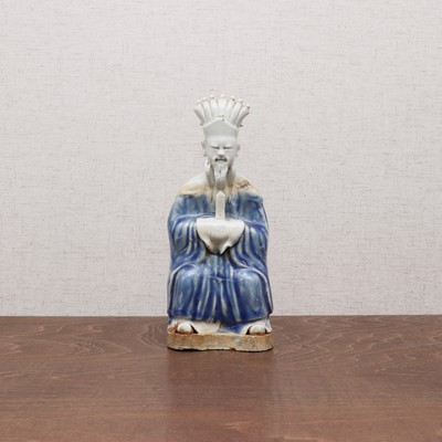 Lot 190 - A Chinese porcelain figure