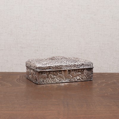 Lot 203 - A pair of Chinese silver table card holders