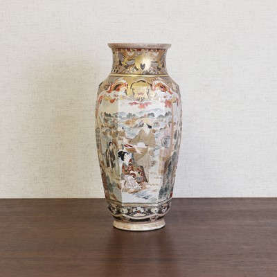 Lot 214 - A Japanese Satsuma ware vase