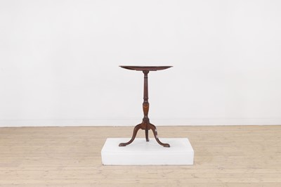 Lot 189 - A George III-style mahogany inlaid tripod table