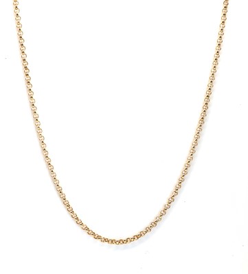 Lot 188 - A 9ct gold belcher chain, by Curteis Chain