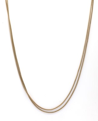 Lot 27 - A square link guard chain, attributed to John Goode and Sons, c.1900