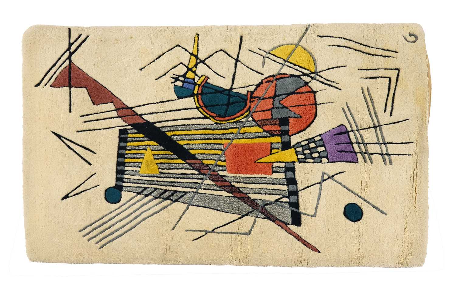 Lot 491 - A Museum Floors Wassily Kandinsky wool rug