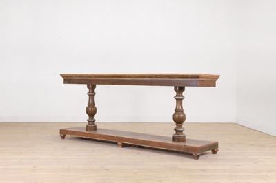 Lot 118 - A painted pine console or serving table
