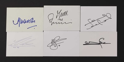 Lot 336 - A large collection of British footballers' autographs