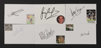 Lot 336 - A large collection of British footballers' autographs