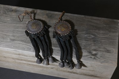 Lot 140 - A pair of Japanese horse festival decorations
