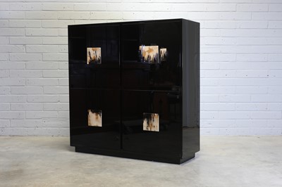 Lot 503 - A contemporary ebonised cabinet