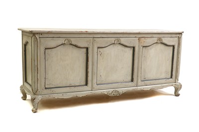 Lot 399 - A French provincial-style painted side cabinet