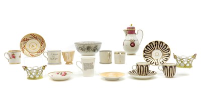 Lot 195 - A collection of porcelain tea wares