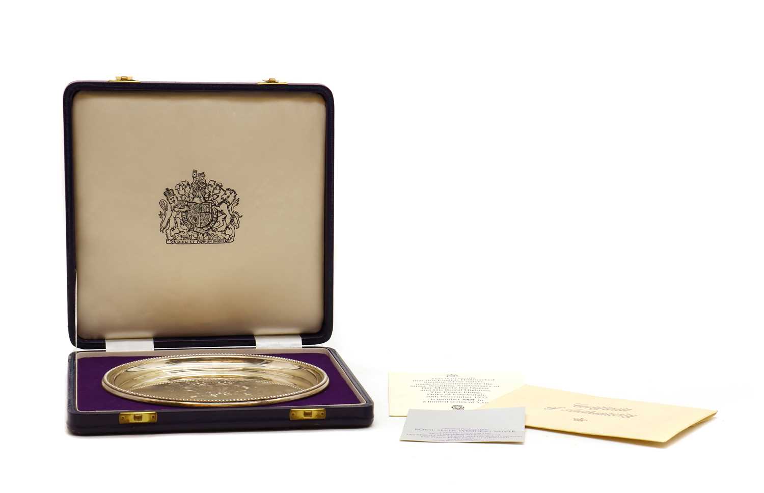 Lot 26 - A limited edition silver salver