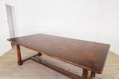 Lot 396 - A pollard oak refectory table by Theodore Alexander