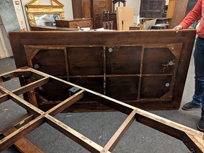 Lot 396 - A pollard oak refectory table by Theodore Alexander