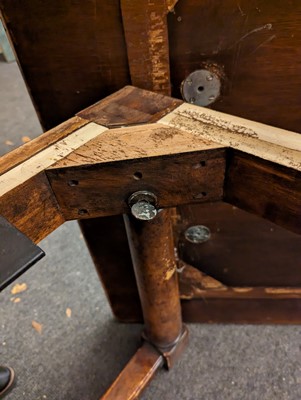 Lot 396 - A pollard oak refectory table by Theodore Alexander