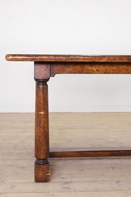 Lot 396 - A pollard oak refectory table by Theodore Alexander