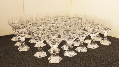 Lot 248 - A Baccarat crystal glass 'Mercure' pattern part table service