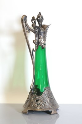 Lot 115 - An Art Nouveau WMF claret jug and stopper