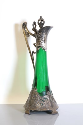 Lot 115 - An Art Nouveau WMF claret jug and stopper