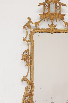 Lot 193 - A George III gilt-framed wall mirror