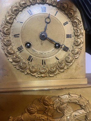 Lot 132 - An Empire ormolu mantel clock
