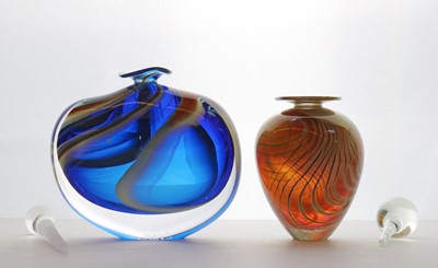 Lot 235 - Peter Layton glass scent bottle