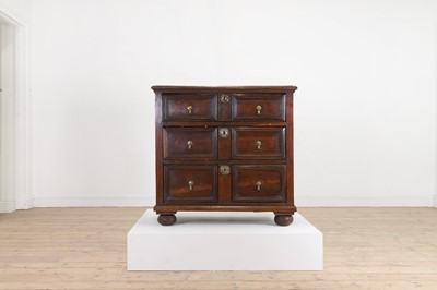 Lot 445A - A small Transitional oak chest