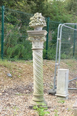 Lot 500 - A composite stone Neoclassical style column