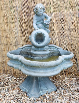 Lot 501 - A faux lead fountain