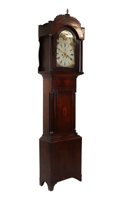 Lot 311 - A George III oak and mahogany longcase clock