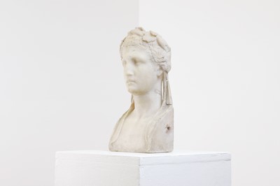Lot 214 - A marble bust after the antique