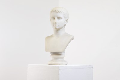 Lot 215 - A marble bust after the antique