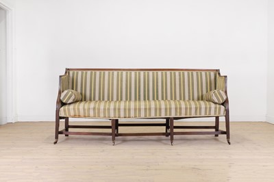 Lot 403 - A George III-style mahogany settee