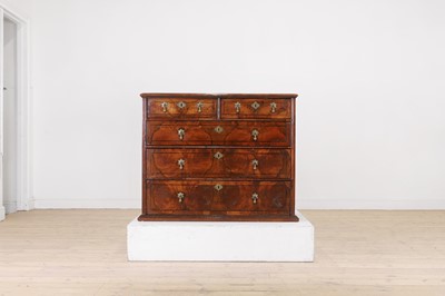 Lot 55 - A William and Mary walnut chest
