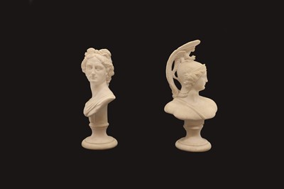 Lot 263 - A pair of Grand Tour style marble busts