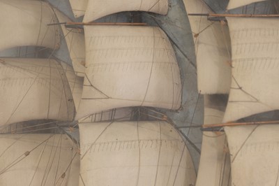 Lot 435 - A ship diorama