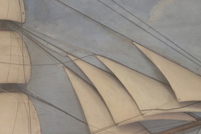 Lot 435 - A ship diorama