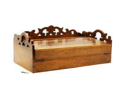 Lot 236 - A walnut and inlaid writing slope