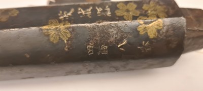 Lot 205 - A Japanese heavy gauge matchlock steel barrel, Ibaraki town, yonhyaku hachi