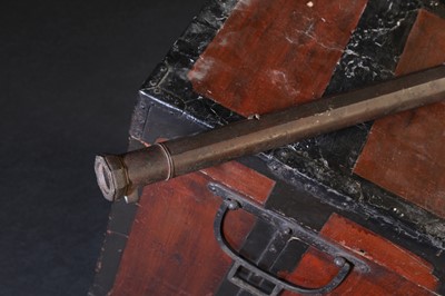 Lot 205 - A Japanese heavy gauge matchlock steel barrel, Ibaraki town, yonhyaku hachi