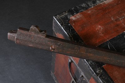 Lot 205 - A Japanese heavy gauge matchlock steel barrel, Ibaraki town, yonhyaku hachi