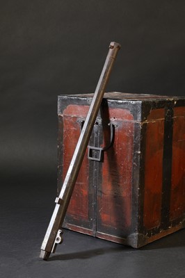 Lot 205 - A Japanese heavy gauge matchlock steel barrel, Ibaraki town, yonhyaku hachi