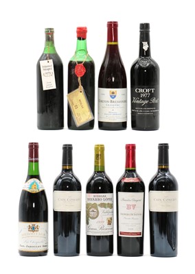 Lot 130 - A selection of wine and vintage port