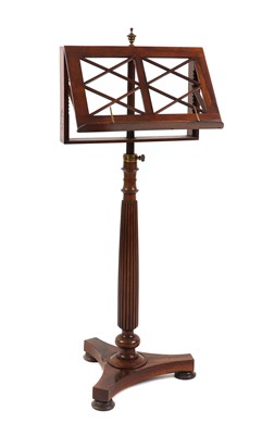 Lot 326 - A late Regency rosewood music stand