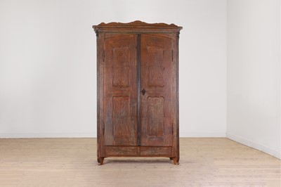 Lot 525 - A provincial painted pine armoire