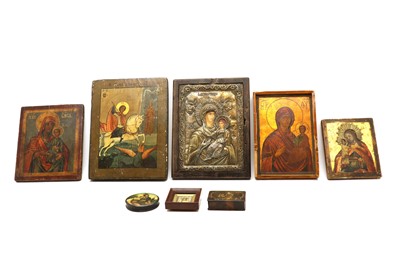 Lot 294A - A collection of Russian icons