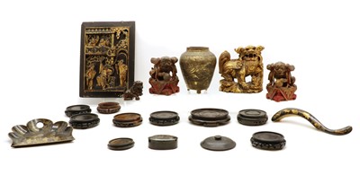 Lot 210A - A group of Chinese wood items