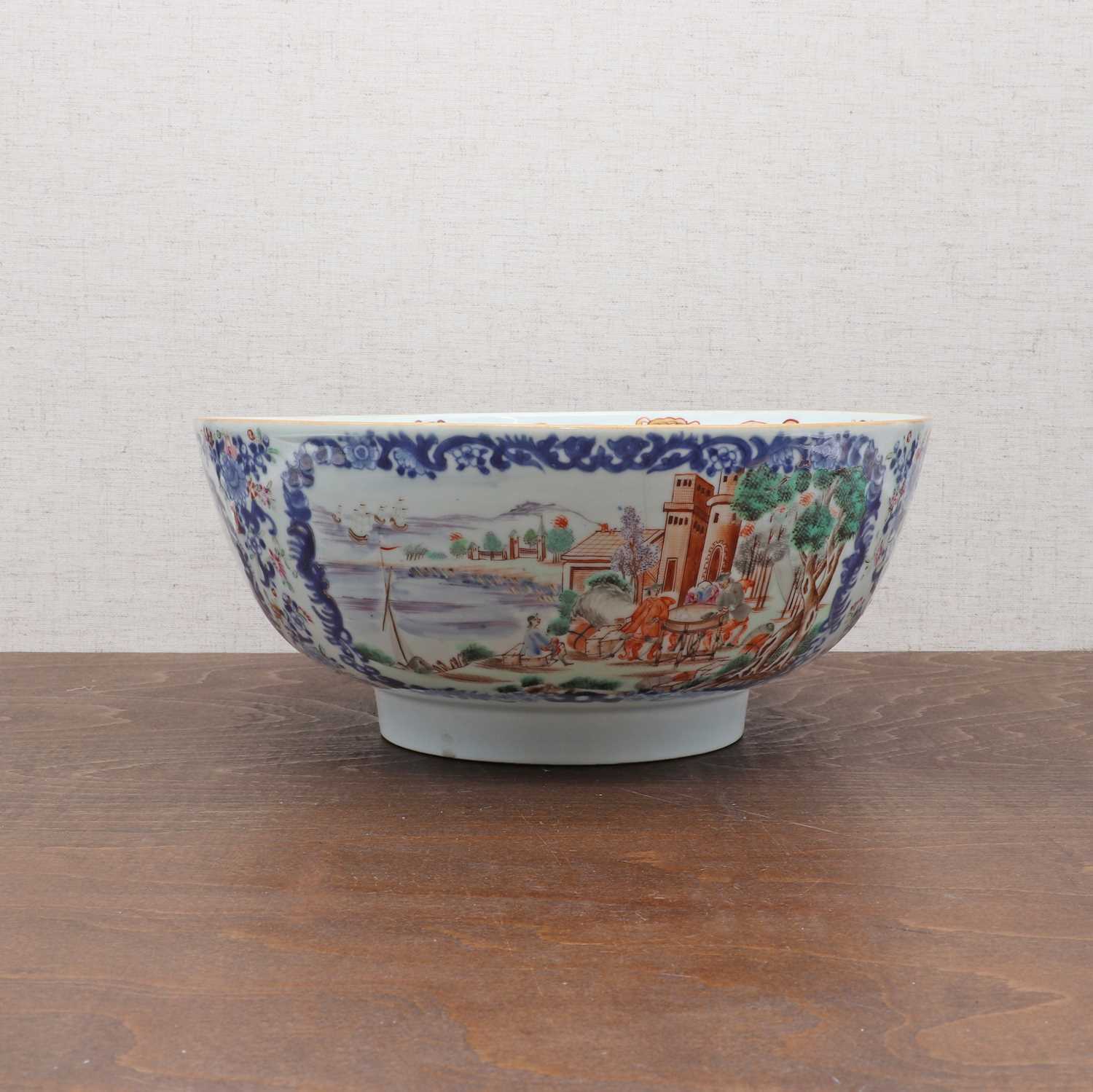 Lot 121 - A Chinese famille rose punch bowl