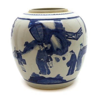Lot 209 - A Chinese blue and white ginger jar