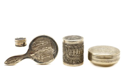 Lot 57 - A group of Indian silver items